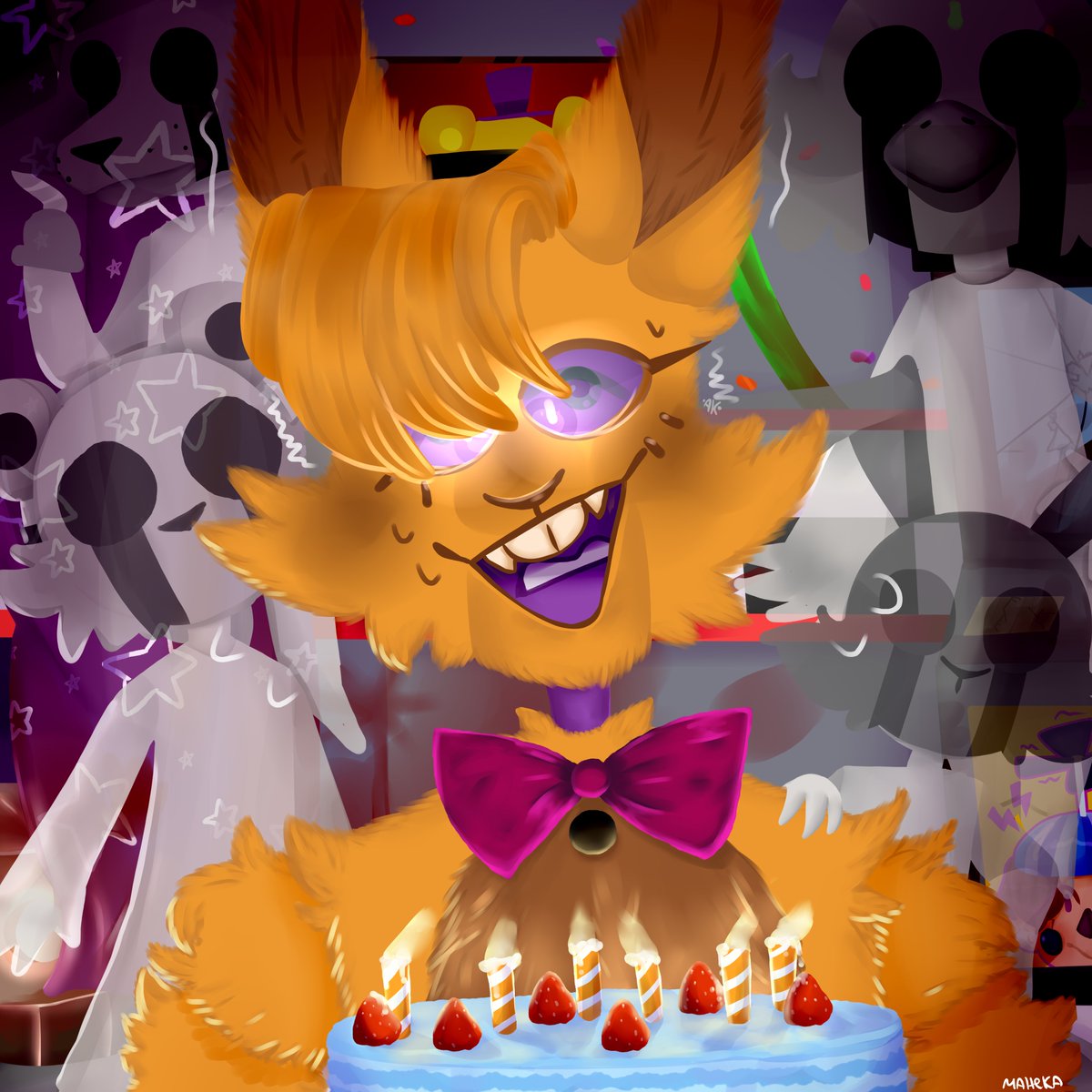 Monika48256026's tweet photo. I drew Spring Bonnie, who gives you a cake. And Afton, who doesn't give you a cake #fnaf #fnaf1 #fnaf2 #fnaf3 #fnaf4 #fnafsl #fnaf_ffps #fredbearfamilydiner #fnaffanart #FiveNightsAtFreddys #Spring_Bonnie #Spring_Bonnie_fnaf #WilliamAfton #William_Afton #Souls https://t.co/YnKGp2WWA2
