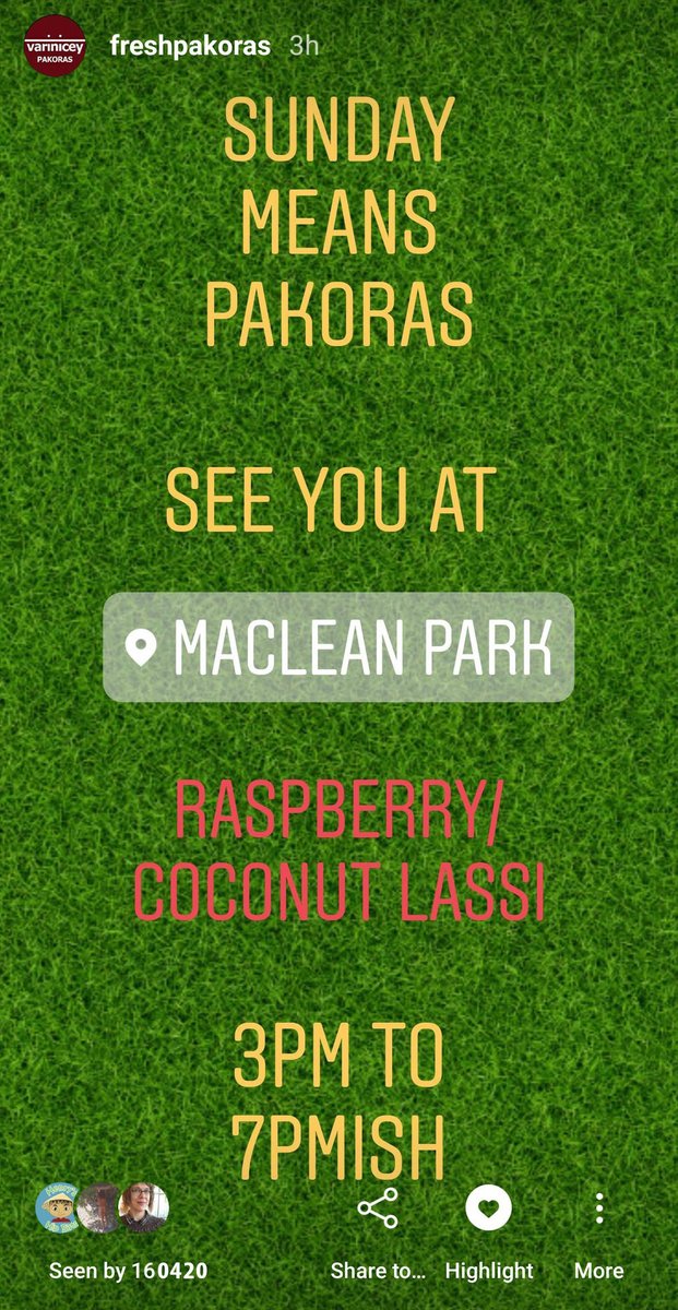 Another sunday at Maclean Park! fresh pakoras, cold drinks, and bananas on a stick...