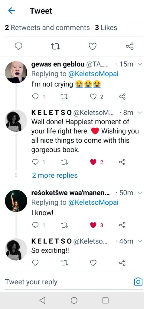 NGoetham's tweet photo. I just had to act like a stalker publisher and screen munch this moment of three woman authors holding space for each other. Here's to new voices being published all the damned time! 🖤🤎🤍
#LiveInCages
#Scatterlings
#IfYouKeepDigging
@TA_4Short
@avatar_reso @KeletsoMopai https://t.co/OyTsgrT9zP