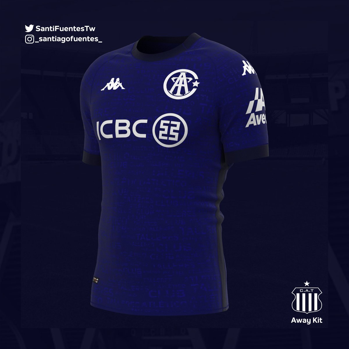 SantiFuentesTW's tweet photo. Away Jersey @CATalleresdecba 🇦🇷
¡Espero que les guste este diseño de parte de un hincha!
¡RT/FAV se súper agradece!
#Talleres #TalleresdeCordoba #Cordoba #Matafor #Albiazul #LaT https://t.co/n7ydPVA7gW
