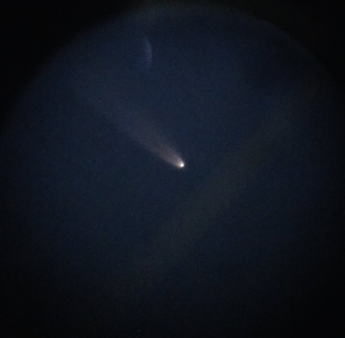 bostonpopscope's tweet photo. #tbt last months appearance of #Neowise. So grateful to see this once in a 6000 year event!  😆 Spotted thru ⁦@Celestron⁩ 70mm astomaster (thanks ⁦@Celestron⁩!) ⁦@vivadadwal⁩ https://t.co/9CGqqB7VIV