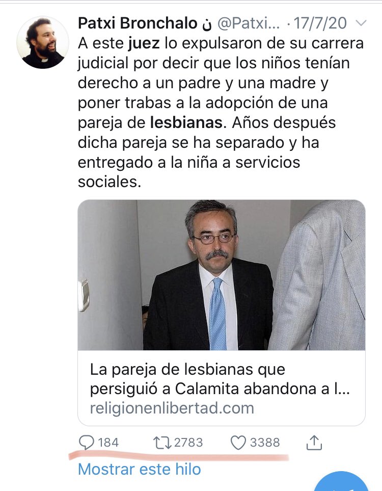 Os dejo algunas capturas de los tuits que ha generado el bulo entre cuentas de ultraderecha para q veáis el alcance del odio q es capaz de generar un bulo.