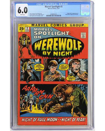 DIGAuctions's tweet photo. Tame the Werewolf and find the origin and #firstappearance of the Werewolf By Night in Marvel Spotlight #2. Head to https://t.co/EQezBYkVwX to bid on this in our Wednesday 100 Auction. #comics #marvelcomics #werewolfbynight #keyissue #igcomicfamily #comicauction #digauction https://t.co/xK68sSvkeQ