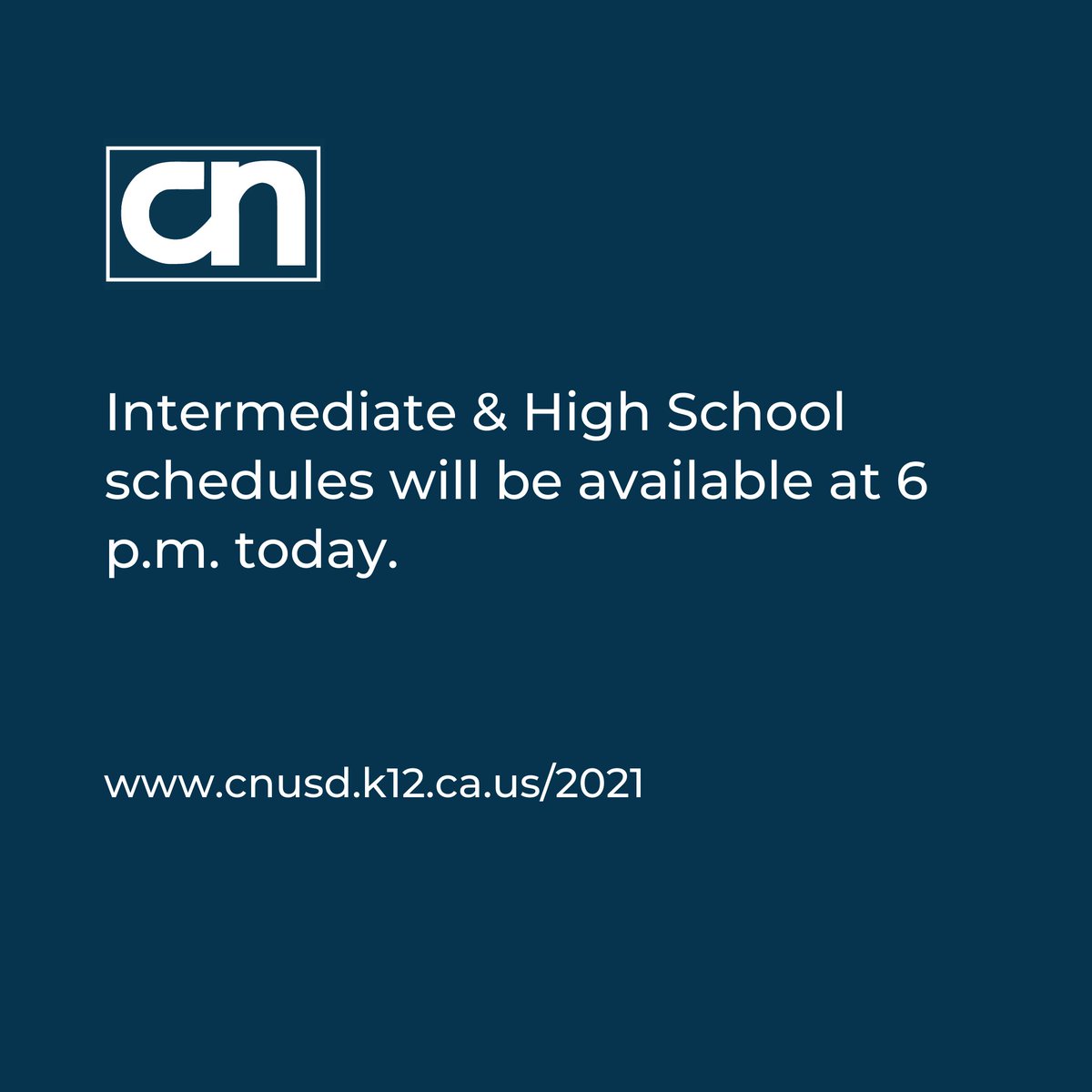 Update: Parents, student schedules will be posted in Student and Parent Connect at 6 p.m. this evening for our Intermediate and High school students. For virtual students, don't be alarmed if you see multiple courses listed in a single period.