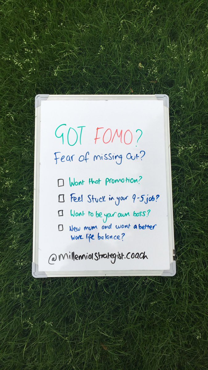 CoachMillennial's tweet photo. Got #FOMO ? Thinking about what fears are holding you back this week, month and year? 
🙋🏽‍♀️#Virtual #Career &amp; #Confidence #Coach
#sundayvibes #coaching #Growth #Jobs #jobsearch #millennials #interview #businessowner #Mindset #millennialstrategist DM for more info on 1:1 #coaching https://t.co/dIirhLluyj