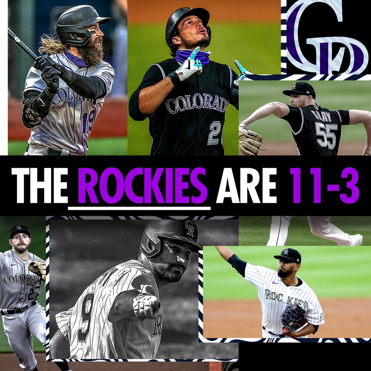 MLB's tweet photo. The best record in baseball belongs to the @Rockies. https://t.co/Kq7nbJaqhY