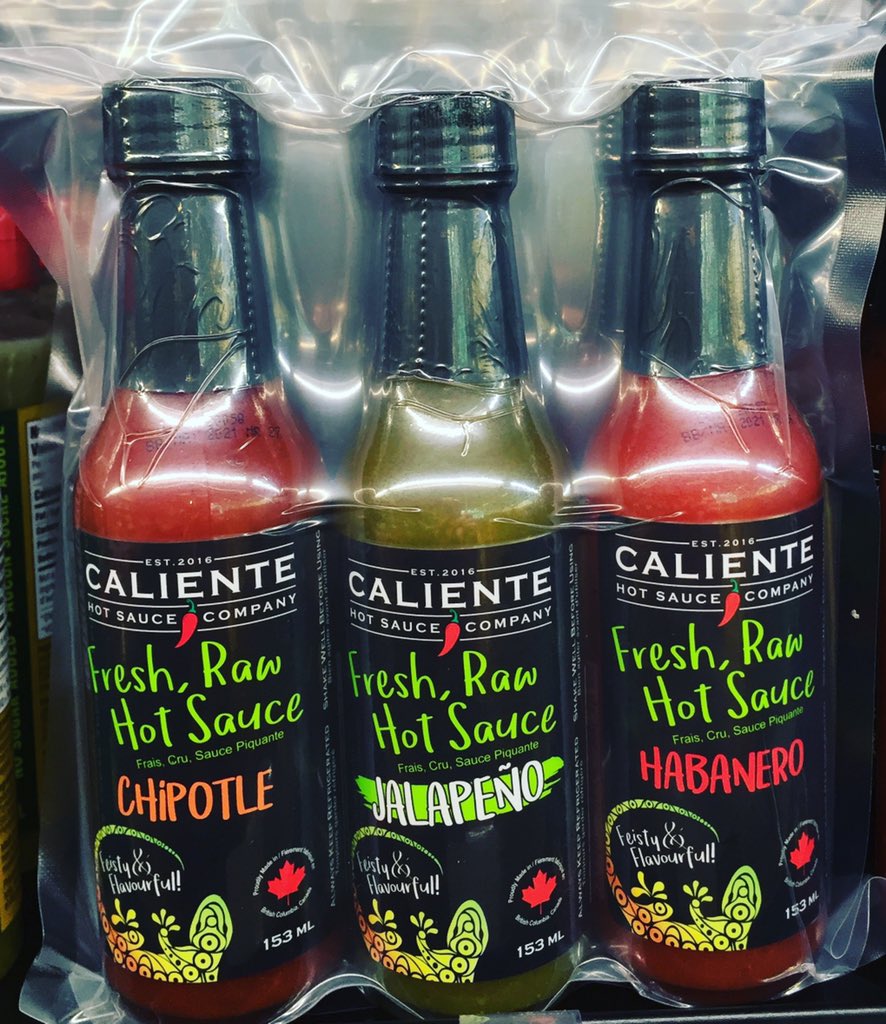 CalienteHS's tweet photo. @AskewsFoods is offering a three-pack of Caliente Hot Sauce for $19.98 at the Armstrong and uptown stores. Grab yours today! #keto #vegan #caliente #canada https://t.co/Xm0ql9kETf