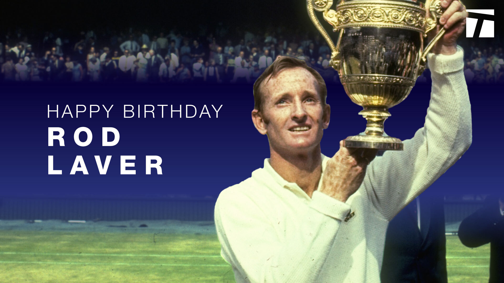 Happy 82nd birthday to former World No. 1 and 11-time Grand Slam champion, Rod Laver.  