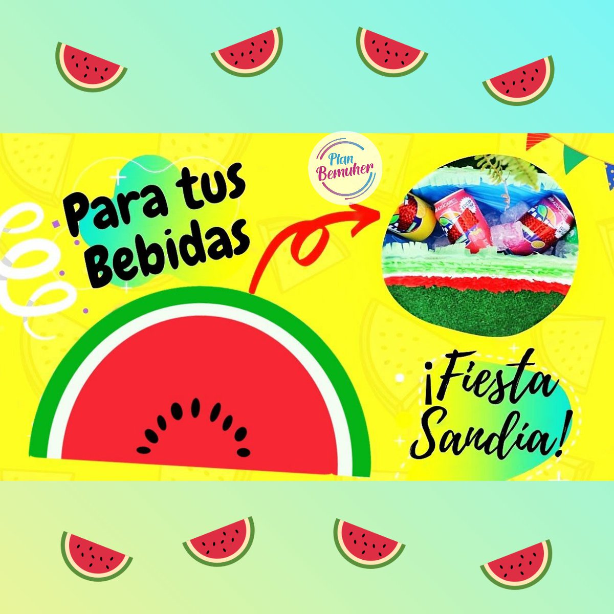 PlanBemuher's tweet photo. Sandía para decorar una fiesta y mantener fresquitas las bebidas!!! https://t.co/dc8E97VqD2 #diy #manualidad #recicla #fiesta #sandia #watermelon #party #craft #9agosto #QuedateEnCasa #SeductiveSunday https://t.co/ksVoXlzjo2