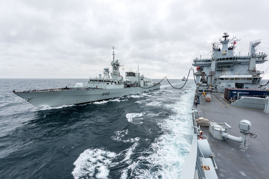 Not only does the Royal Fleet Auxillary support our own fleets, but those of our allies too - from the United States Navy, the Royal Canadian Navy, to those closer to home, the French, the Italians, and the like - a force all too familiar and well-versed in cooperation.