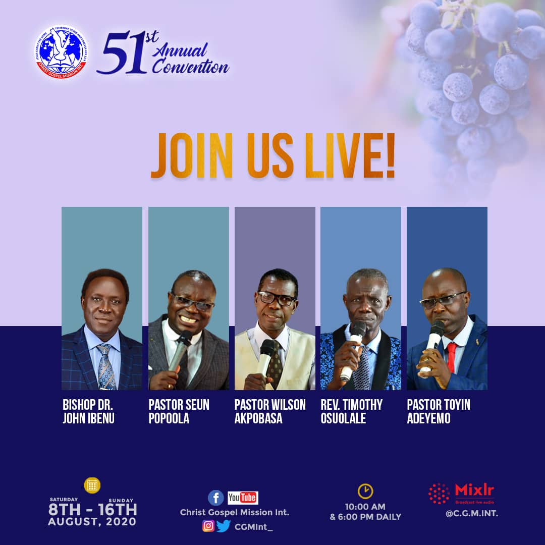 cgmint_'s tweet photo. More Sessions
More Blessings
More Miracles
More Testimonies.
Don't Miss any of our sessions.
God is set to bless you.
Next session starts by 6pm Tonight.
KEEP SHARING THIS.
God bless you.
#CGMINT
#CGMINT51STANNUALCONVENTION https://t.co/WKKYoar7dV