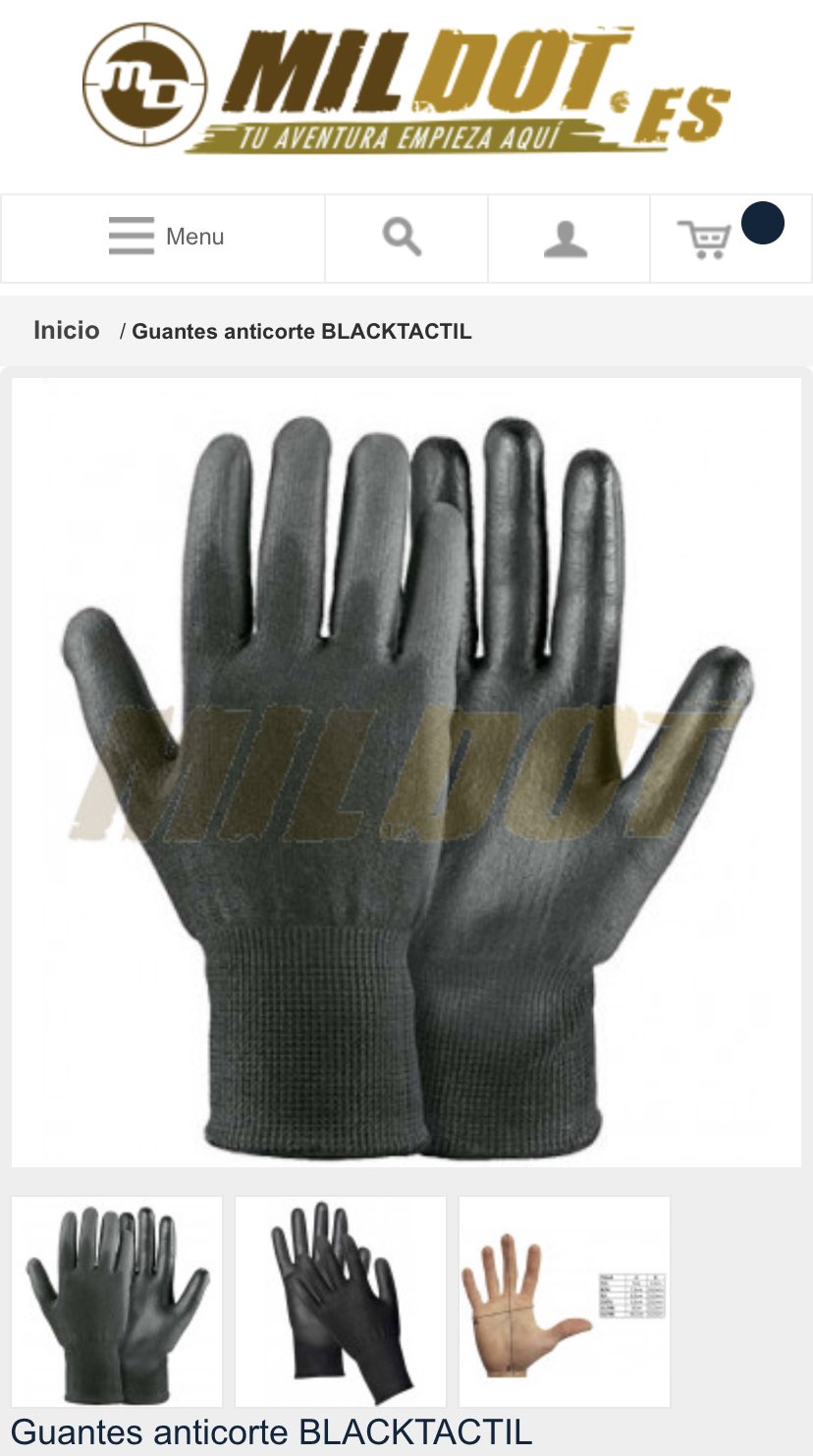 تويتر \ MILDOT.es على "#Policia #GuardiaCivil Buscas un guante anti corte de nivel 5, seguro, fino, y con tacto? Prueba los guantes BLACKTACTIL fabricados por la firma francesa @ROSTAINGgloves Ya