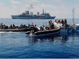 The Royal Fleet Auxillary also undertakes counter-piracy patrols and counter-narcotic operations, like those seen in the Caribbean. Simply put, acting as a barrier similar to the United States Coast Guard in stopping the movement of illegal substances north and island-bound.
