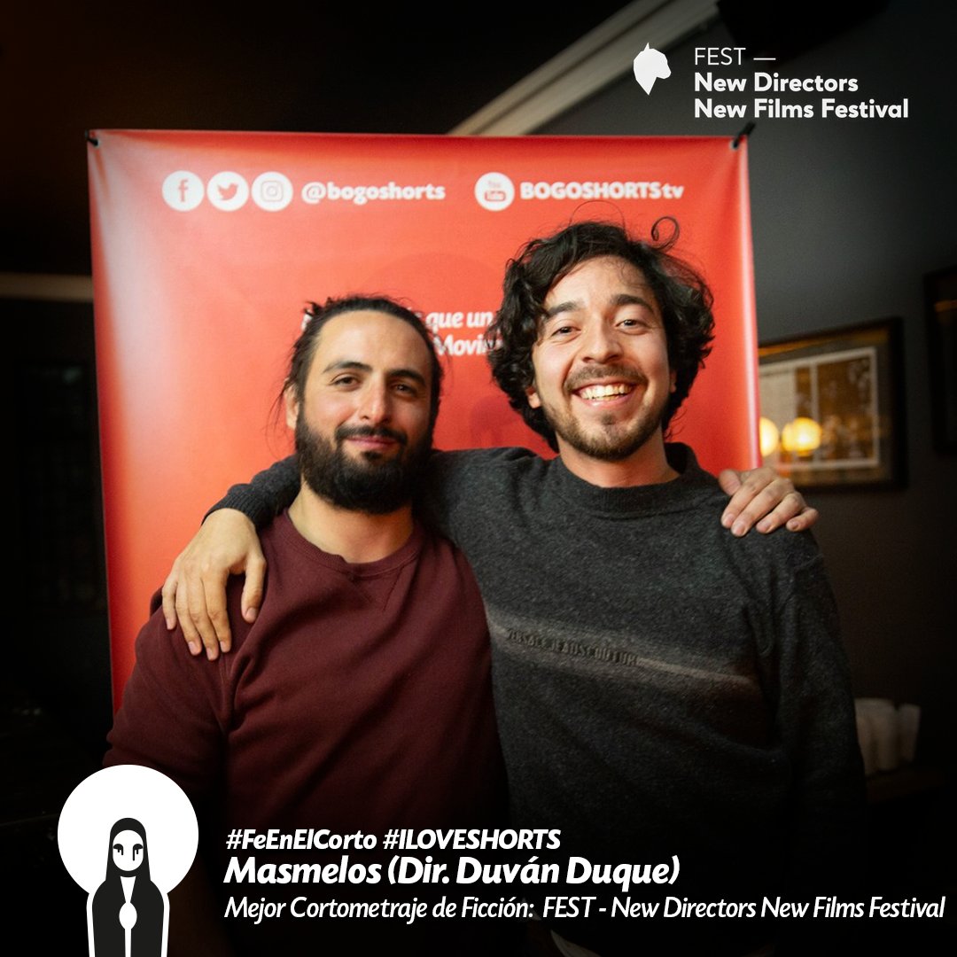 bogoshorts's tweet photo. #FeEnElCorto🏆 Las uniones milagrosas de nuestra #SantaLucía sí existen: al ser jurado en el #14BOGOSHORTS, Franco Lolli conoció a Duván Duque a través de su #cortometraje PAILA y quiso seguir trabajando con él (@evidenciafilms) ¡Felicidades por este nuevo premio en #ThisIsFEST! https://t.co/JjdNudXTBf