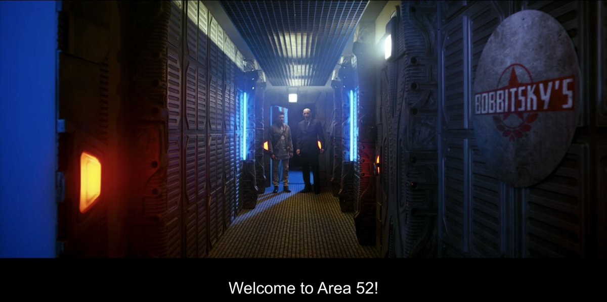 Bobbitsky's lair - a potato field and barn topside, a Star-Trek-inspired alien spaceship basement he calls Area 52.