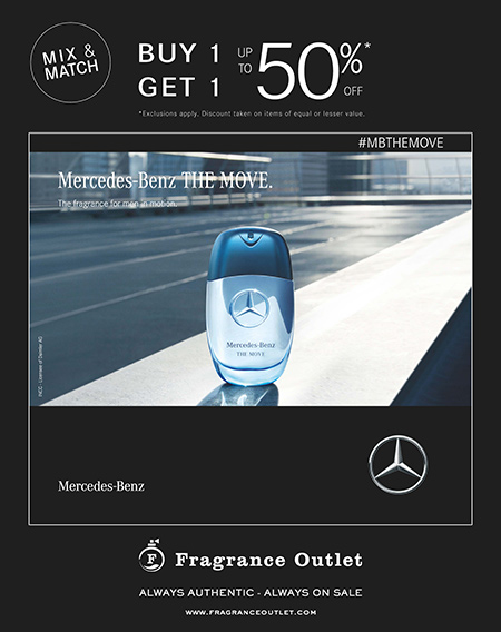 StAugOutlets's tweet image. Experience Mercedes Benz The Move for men,  exclusively at Fragrance Outlet 

Buy 1 Get 1 50% off*, Mix and Match Throughout the Store!

VALID FROM: 7/31/20 TO 8/29/20

ALWAYS AUTHENTIC ALWAYS ON SALE !!

* discount taken on item of equal or lesser value, some exclusions apply