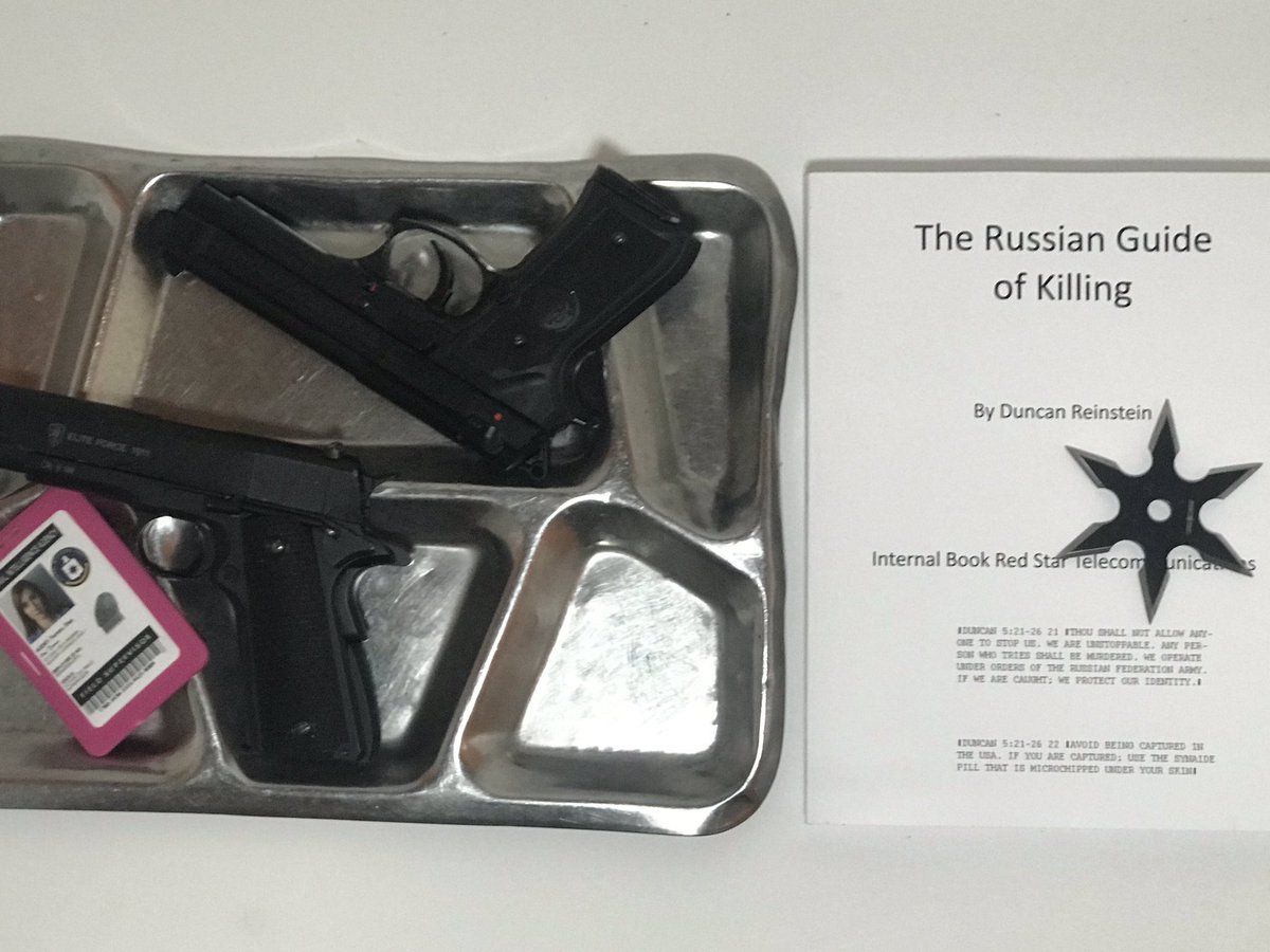 Scorpionkingct's tweet image. A preview of what’s to come for Monday’s filming — an official guide of Russian killing by Duncan Reinstein — Ninja stars — pistols oh and the CIA. #TEAMREFLECTIONS #ninjastar #cia #indiefilm #russia #moscow