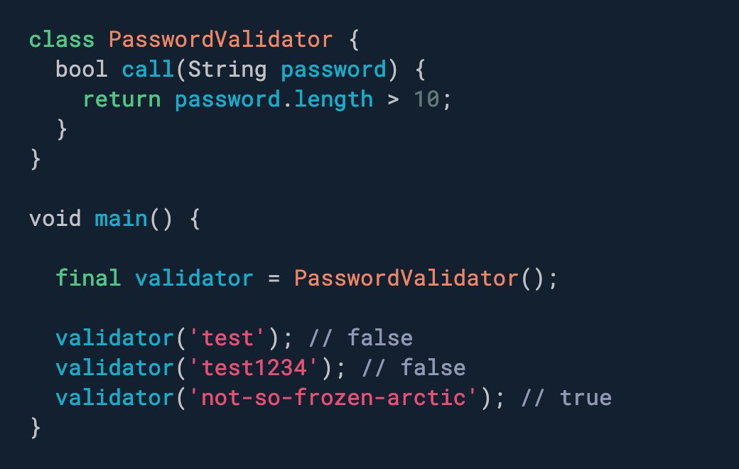biz84's tweet image. #dartlang #FlutterDev Easy Win #17:
⚡️ Implement a "call" method in your Dart classes to make them callable like a function.