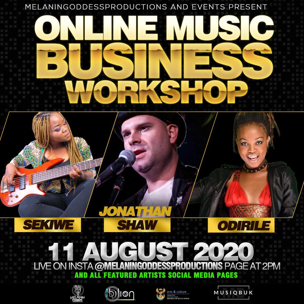 MissManjo_NoMor's tweet photo. The soulful @sekiwe_sa will be sharing knowledge &amp; tips for up and coming artists on the Online Music Business Workshop this Tuesday on Instagram.

If you are or know an artist, please tag them, and let's have a date. We have such great talent, let's grow it!

 #MelaninGoddess https://t.co/X6BsWGThgN