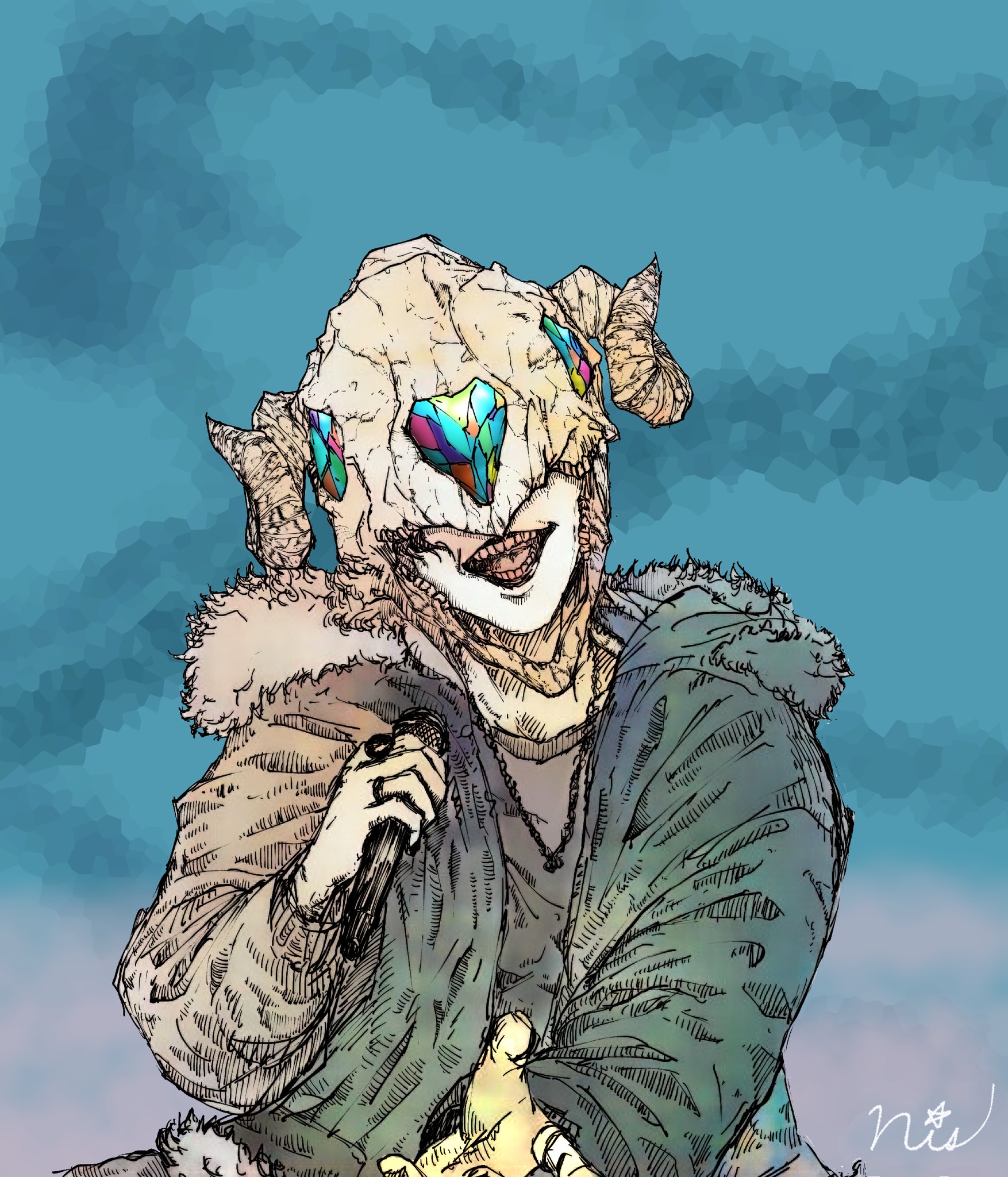 かばぶ Stray Sheep Straysheep 感電 米津玄師 米津玄師xフォートナイト イラスト 米津玄師イラスト T Co Gyrx0fhl0d Twitter