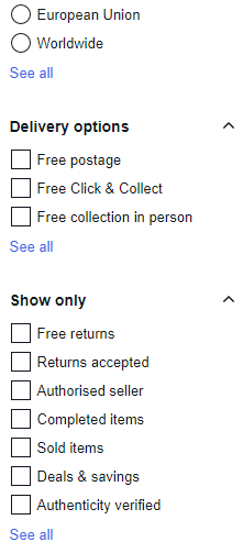 2. E-Bay Price Comparison Go on E-Bay and type in the productYou'll see current listing prices.Then select "Sold Listings" on the left.This will then give you information on:- Sale consistency- Profit MarginsThis will determine your offer to the seller.