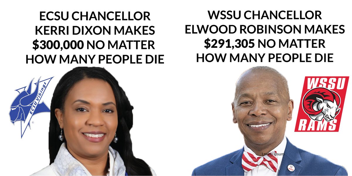 But wait--there's more. @DrDixonECSU makes $300k. She also lists her title as CEO before Chancellor, in case there was any confusion about how Chancellors view our institutions first and foremost as businesses whose role is to make $$$. @elwoodrobinson makes >$291k.