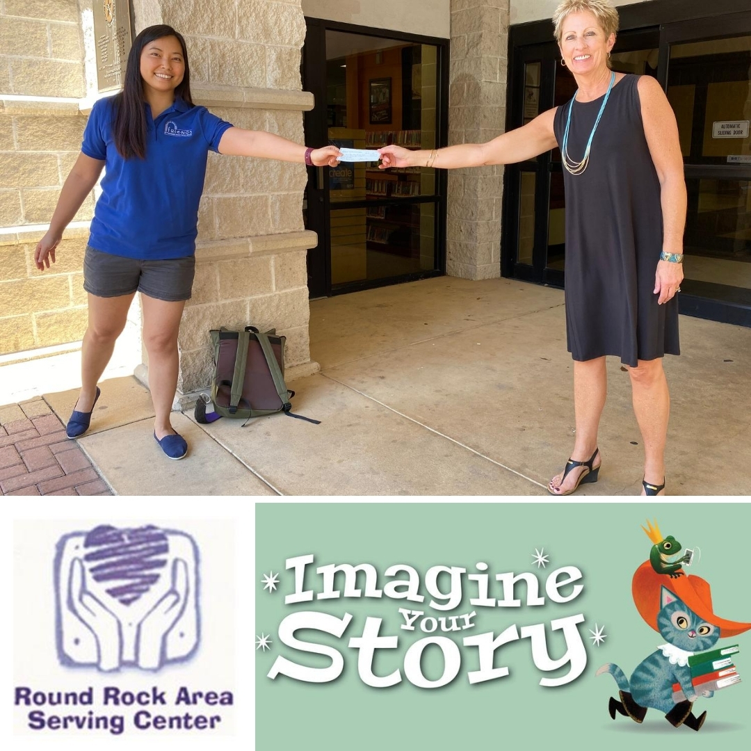 RoundRockPL's tweet photo. Look what you accomplished with #CommunityReads 

The Friends of RRPL donated $250 to the Round Rock Area @ServingCenter , an organization caring for our neighbors in these hard times.

#SafeDistanceHandoff
#BuildStrongCommunities
#BuildStrongKids
#SummerReading https://t.co/Hg6cK075A2