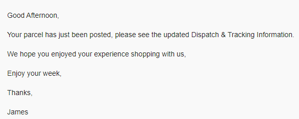 8. Follow upCreating a good reputation is important for the longevity of your brand.Provide:- Good Customer Feedback- Fast postage & dispatch- Good Customer ServiceThis will bring customers back to you for providing such a great customer experience.