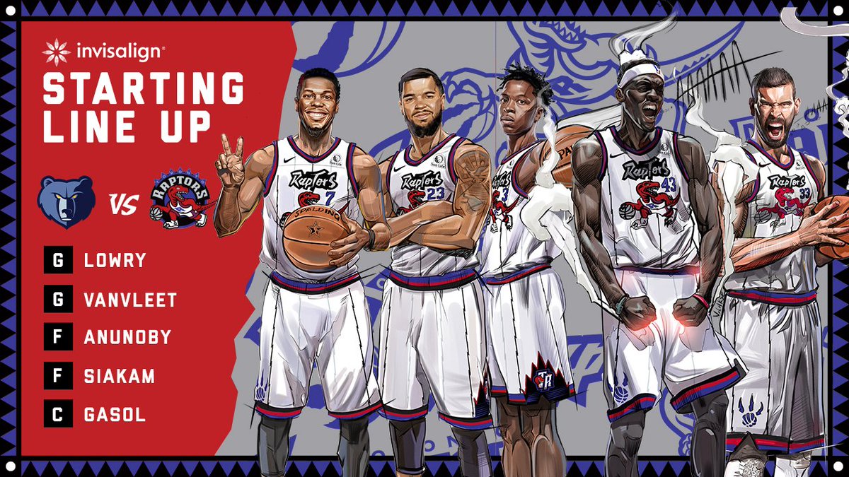 toronto raptors lineup