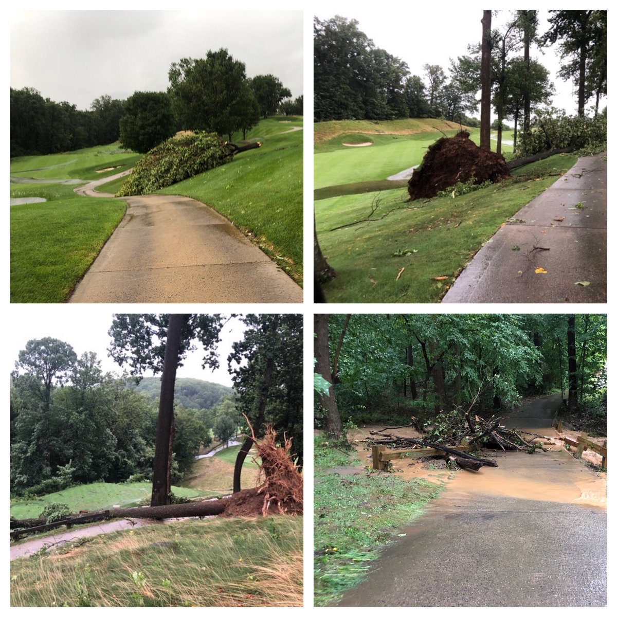 FGCagronomy's tweet photo. Storms hit @FieldstoneGolf pretty hard on Friday, possible 🌪in area and waaaay too much rain... https://t.co/Fdj8ut83UT