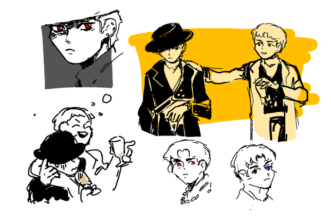 two of them #ATEEZfanart #hongjoong 