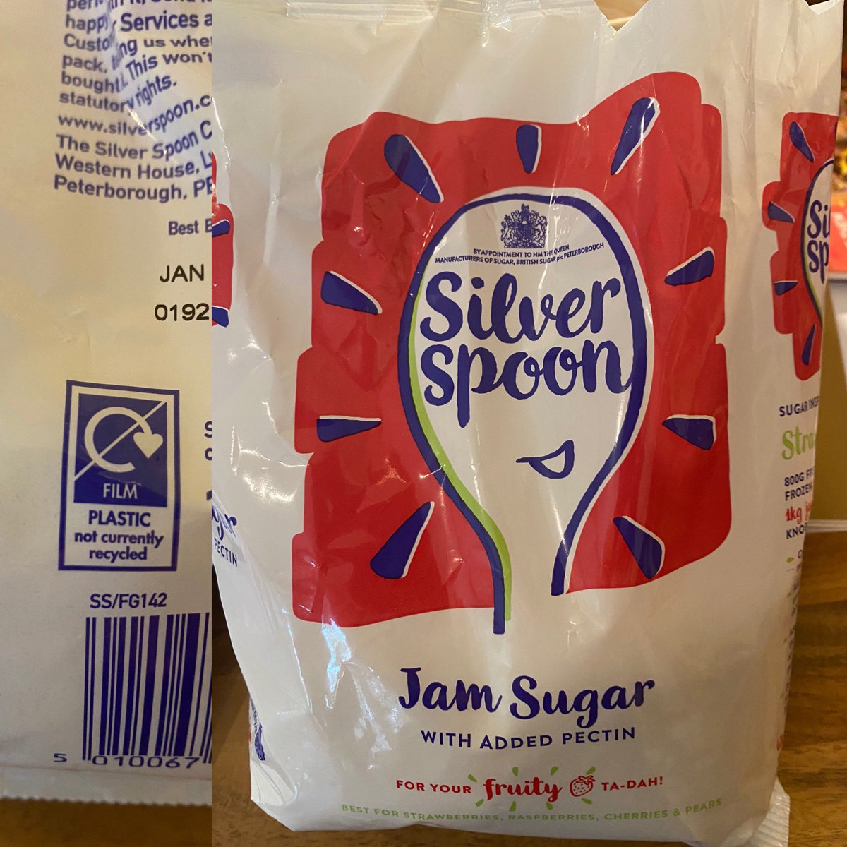 What are #silverspoon doing?! In this day and age when companies are doing everything to remove #plastic from their packaging, you’ve decided to start putting Jam Sugar IN #plastic instead of the paper it’s always come in! Please stop that!