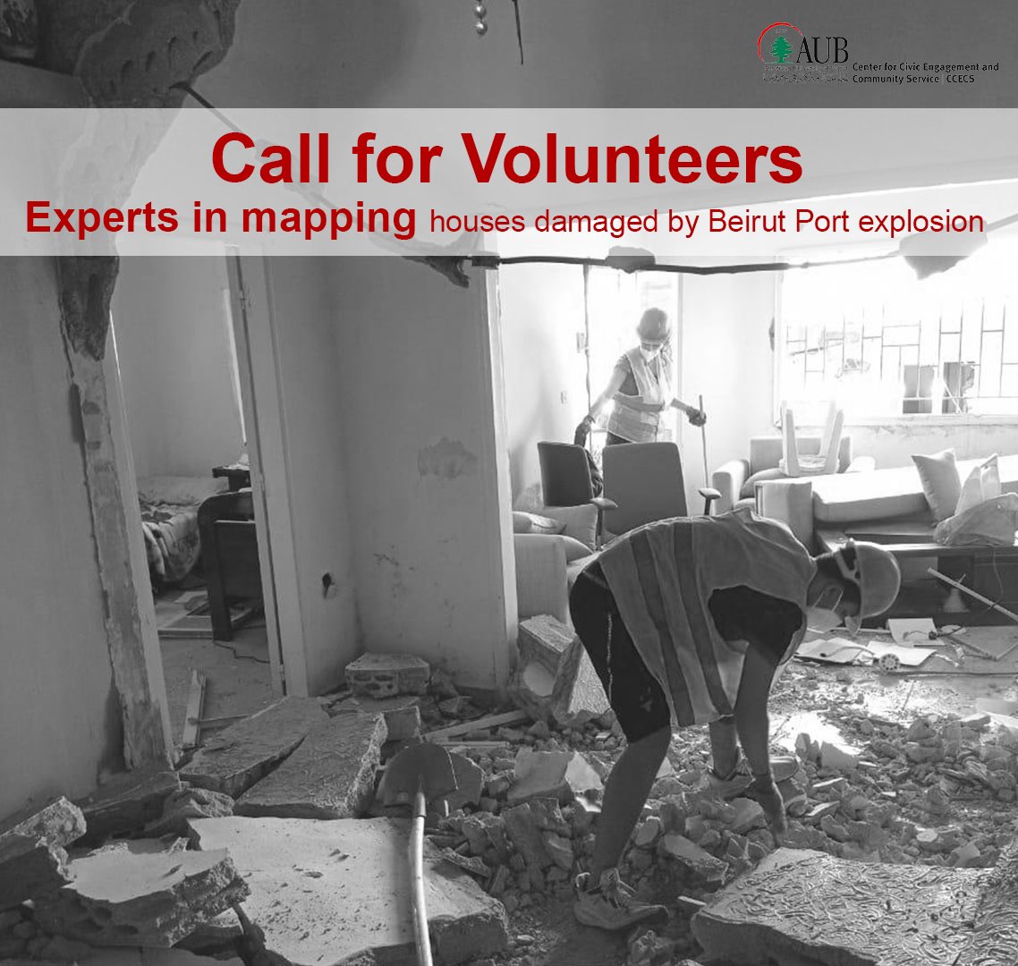 Center for Civic Engagement and Community Service (@ccecs_aub) on Twitter photo Join the <a href="/AUB_Lebanon/">American University of Beirut</a>-CCECS "Beirut Recovery Project" via shorturl.at/gtO24 Join the <a href="/AUB_Lebanon/">American University of Beirut</a>-CCECS "Beirut Recovery Project" via shorturl.at/gtO24
