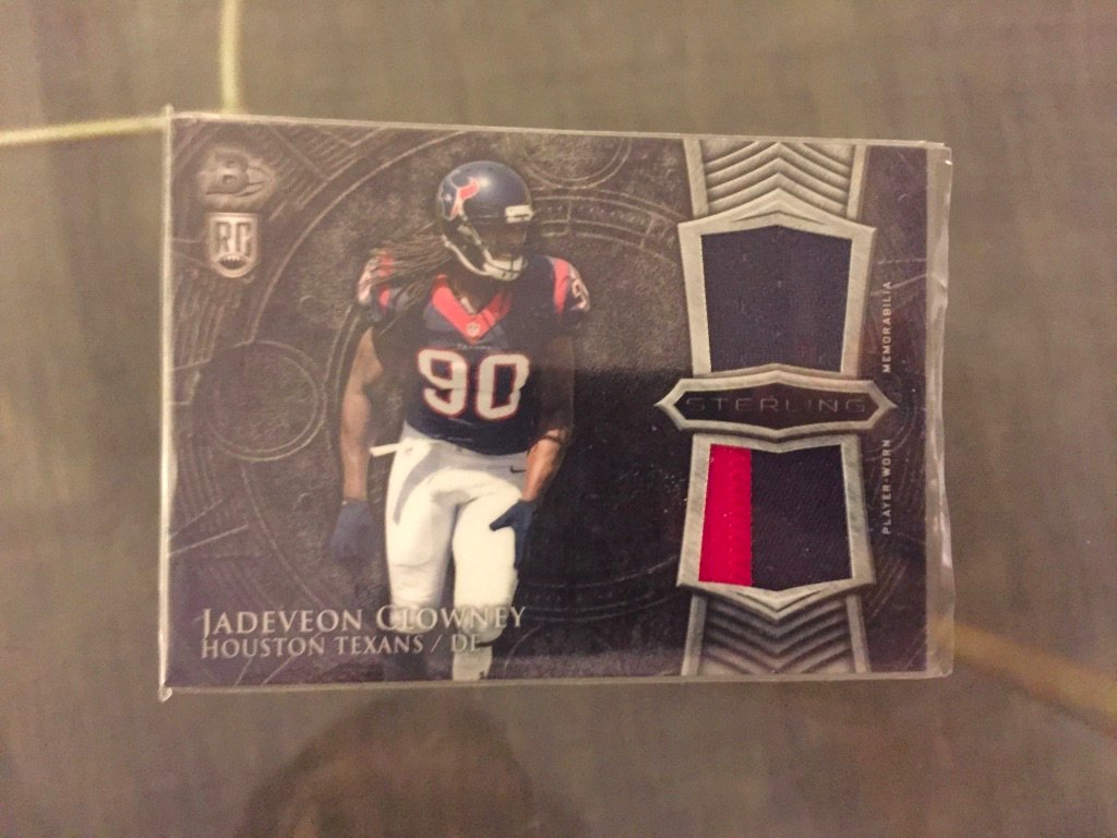 Texans:Jadeveon Clowney dual patch: $6