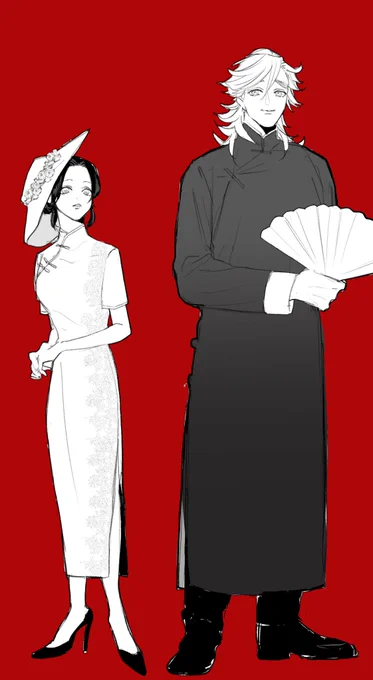 #30日CPチャレンジ #童しのお題 いつもと違う服 