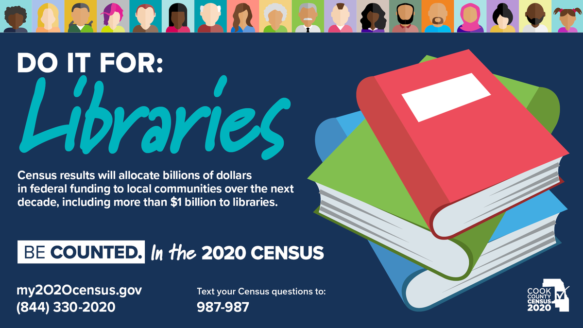 cookcountygov's tweet image. It's National Book Lovers Day! Celebrate by supporting your local library. 📚 

Fill out the census today at my2020census.gov

#CookCountyCensus 
#ILCountMeIn 
#NationalBookLoversDay