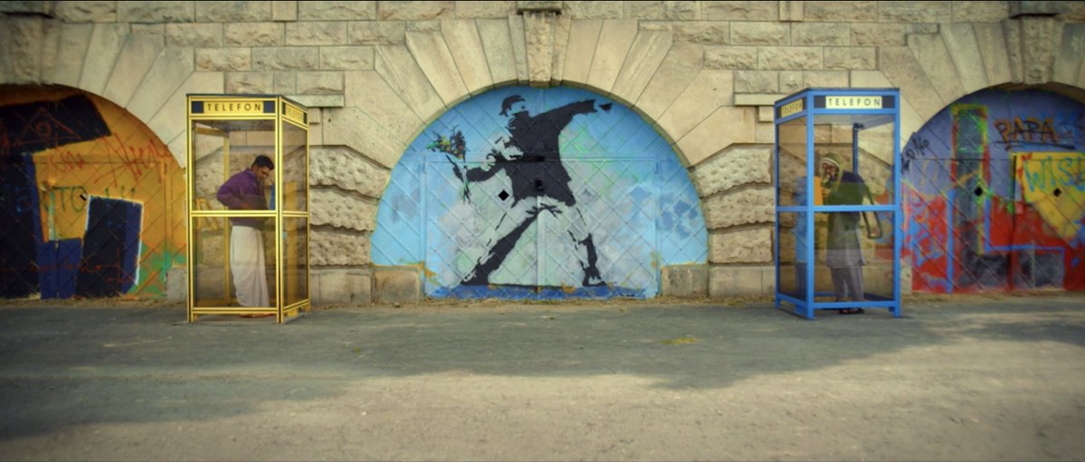 Banksy in Poland. Anti-war, anti-hate. But on the fringes...