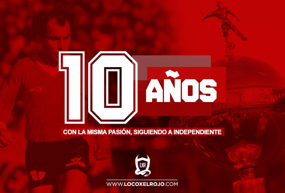 locoxelrojoweb's tweet photo. ¡CUMPLIMOS 🔟 AÑOS! 🎉

Una década llevándoles toda la información de nuestro amado #Independiente 🇦🇹

Amamos nuestra profesión y la reivindicamos con nuestro compromiso y la pasión de siempre 😍

Hoy desde casa, les agradecemos a ustedes por la compañía diaria 🔴

¡GRACIAS! 🥂 https://t.co/KdTQs0LdtR