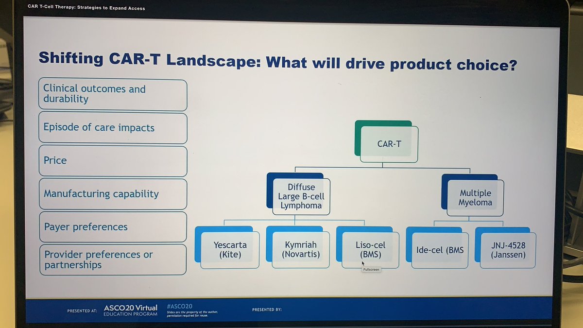 This slides sums its all how 2020-21 is going to look like for #CART. Lots of options to choose but with many nuances ! @SFarnia_ @BldCancerDoc @ASCO @tmprowell #ASCO20