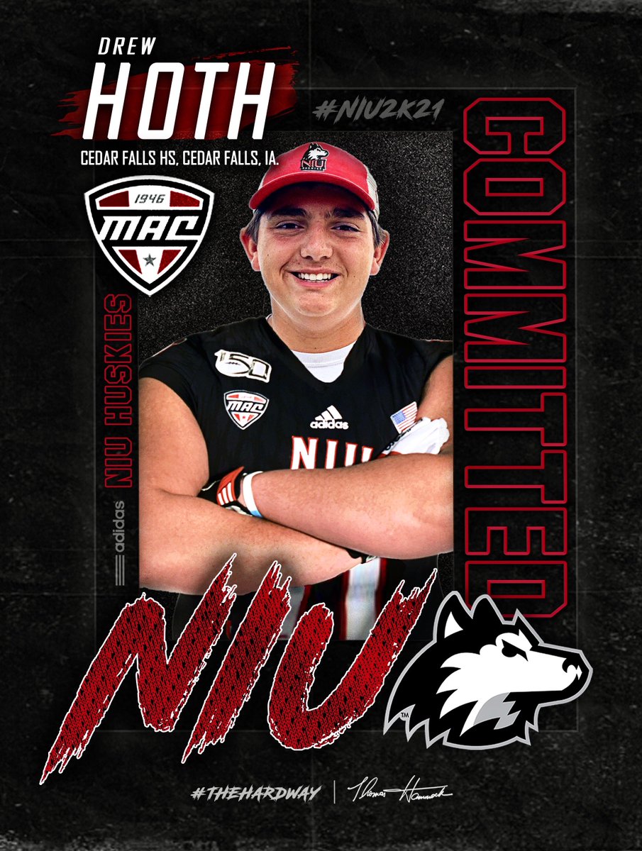 DrewHoth71's tweet photo. I’m very excited to say that I am committing to Northern Illinois University!!!  @CoachAgpalsa @NIUCoachHammock #TheHardWay #GoHuskies https://t.co/VaNAuWCAXI