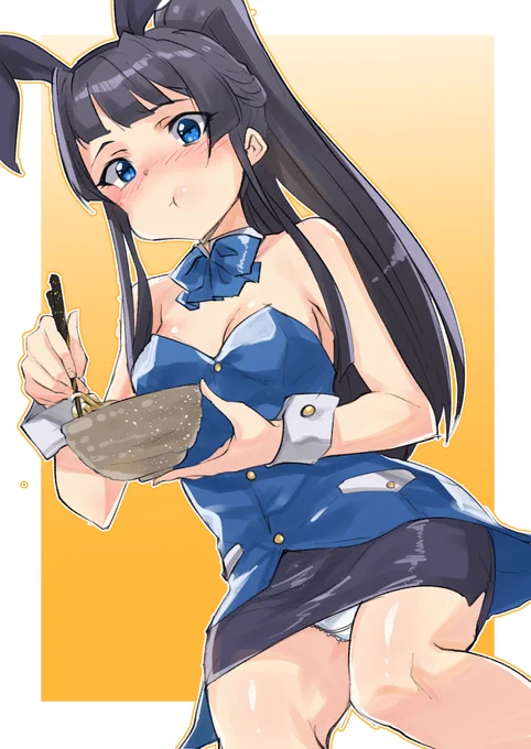 全部好きだから静香に全部乗っけてもらった
#カレーうどんの日
#バニーの日
#パンツの日 