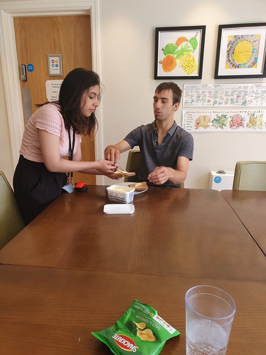Cascade_Cohen's tweet photo. Here at Cascade we "do with" rather than "do for" to encourage our residents to be as independent as possible. Matthew did the hoovering totally independently this morning and Alfie made most of his sandwich on his own too! Well done boys! #promoteindependence #enablenotlabel https://t.co/8PiNZqcsmz