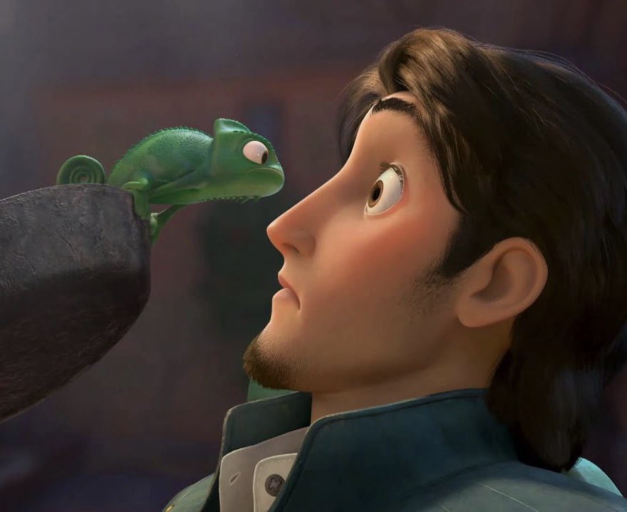harry styles as pascal from tangled; a thread.
