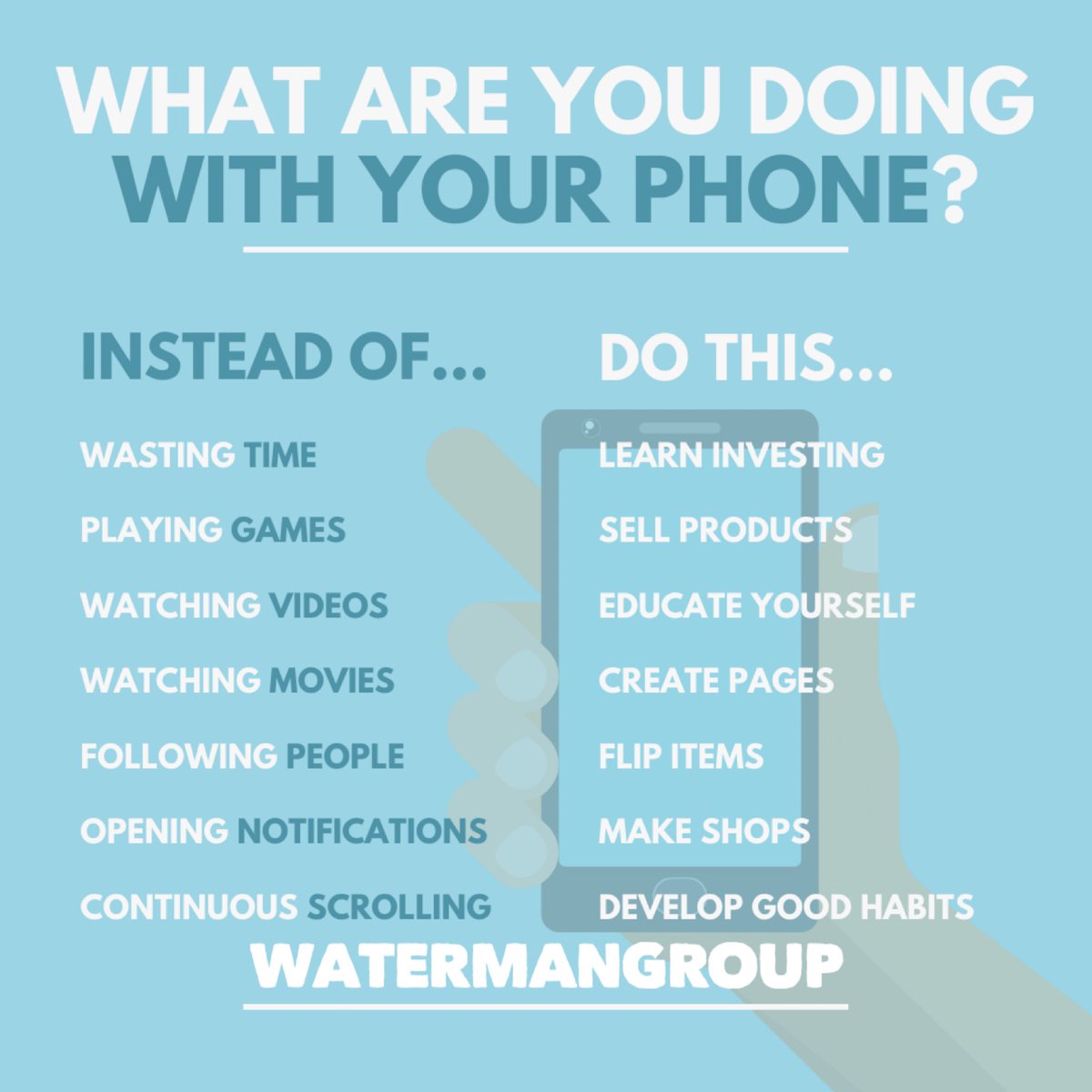 MKMMA2019's tweet photo. Do you ever find that even just having your phone nearby brings your productivity down? With so many distractions, let’s find a way to discipline ourselves and use our time wisely! https://t.co/dK30YwOcnU