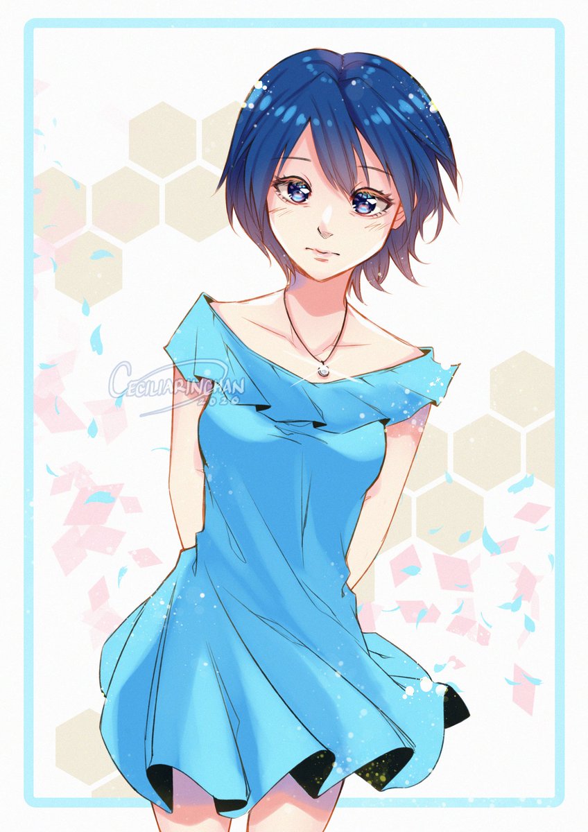 This was supposed to be a doodle for Naoto with a dress, but I