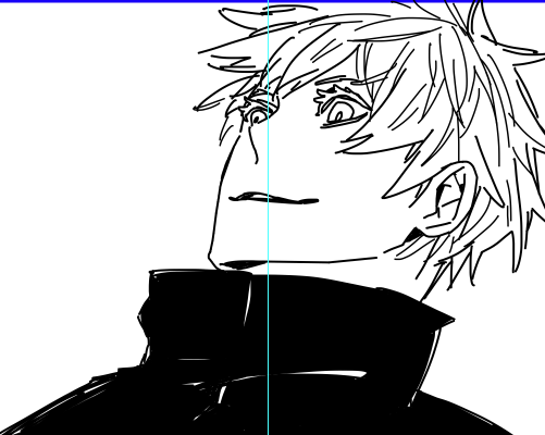五伏のはずが五条先生が20ページくらい出てこなくて久々に睫毛描いたな感がすごい 