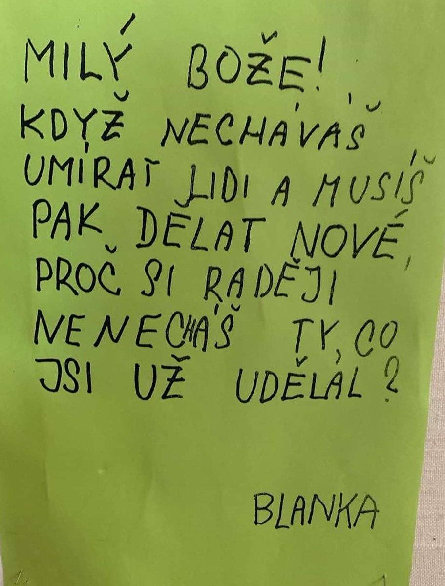 Dopisy dětí Bohu ve znojemském kostele.

(Via FB Ladislav Zibura)