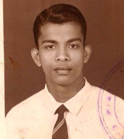 My father as a young man. He must have already known a storm was headed his way. He was to spend five years in prison, tortured by the Sri Lankan state before standing trial and being acquitted. Years in the underground were to follow.