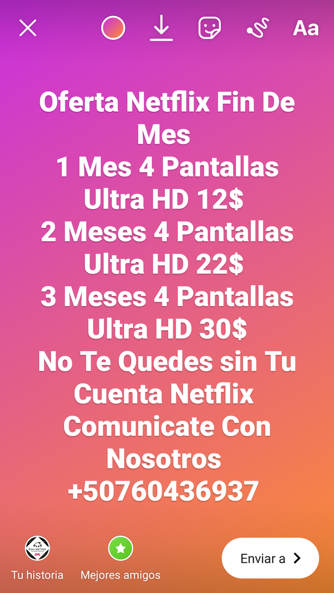 DjAbdiel_PTY's tweet photo. Ofertas En Netflix 
+50760436937 https://t.co/aoj9RxFB4P