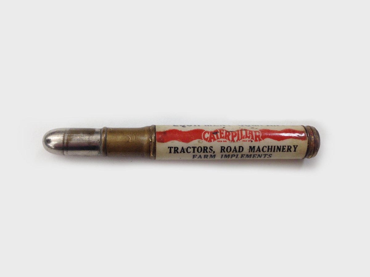 CaterpillarInc's tweet photo. 110 years ago today Benjamin Holt, founder of one of our parent companies, registered a trademark for track-type tractors and combine harvesters with the U.S. Patent Office. The trademark was "Caterpillar." Find out how the name came about: https://t.co/yAx5vA3BnL #Caterpillar95 https://t.co/z0HF9XOrq9